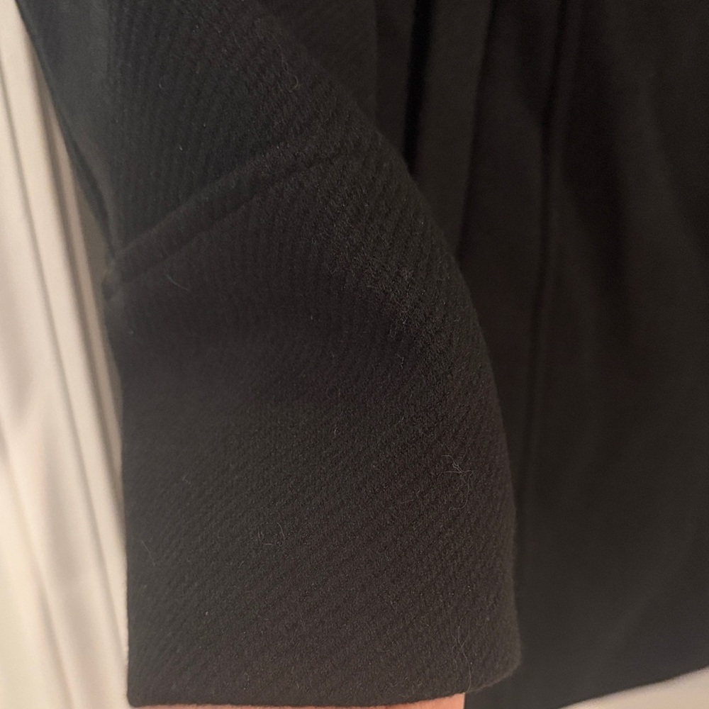 Tommy Hilfiger Black Pea Coat with Toggle Closure - Picture 4 of 5